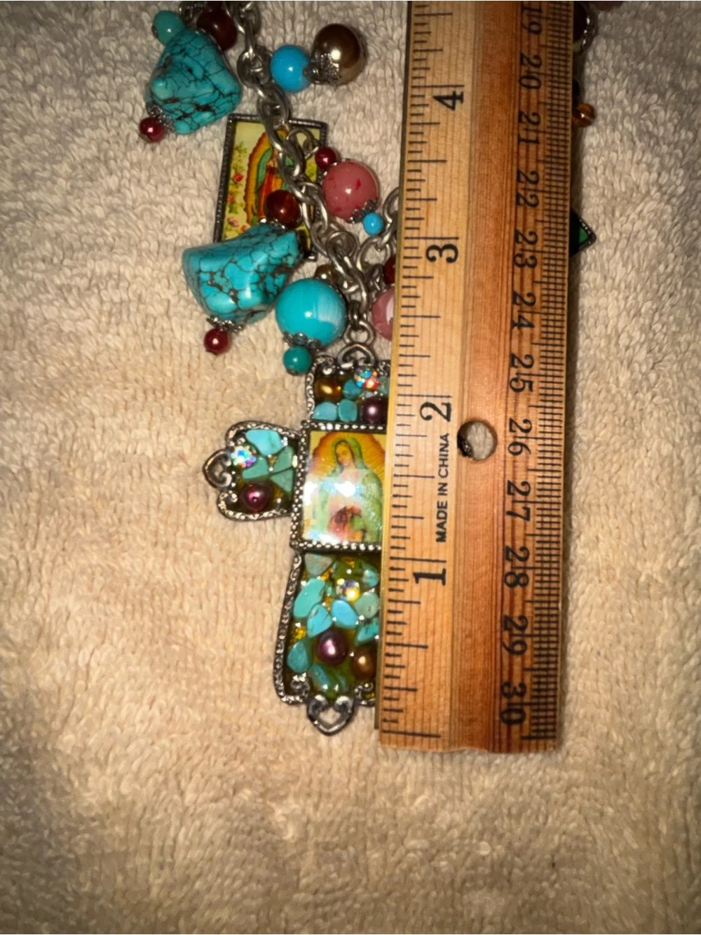 Yousi (You and I) Huge Dramatic & Colorful Cross Statement Necklace